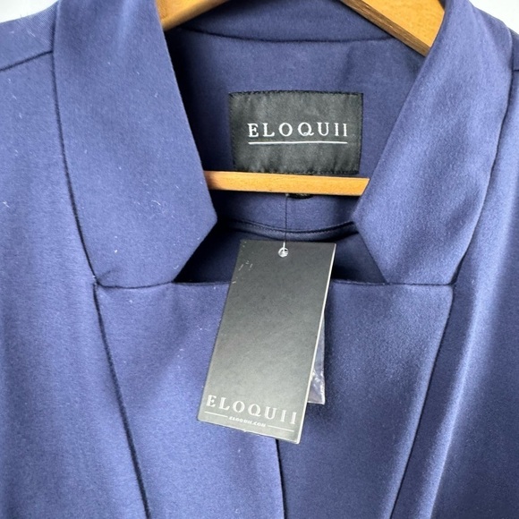 NWT Eloquii The Ultimate Stretch Suit Blazer in Navy Size 14 - Picture 5 of 9